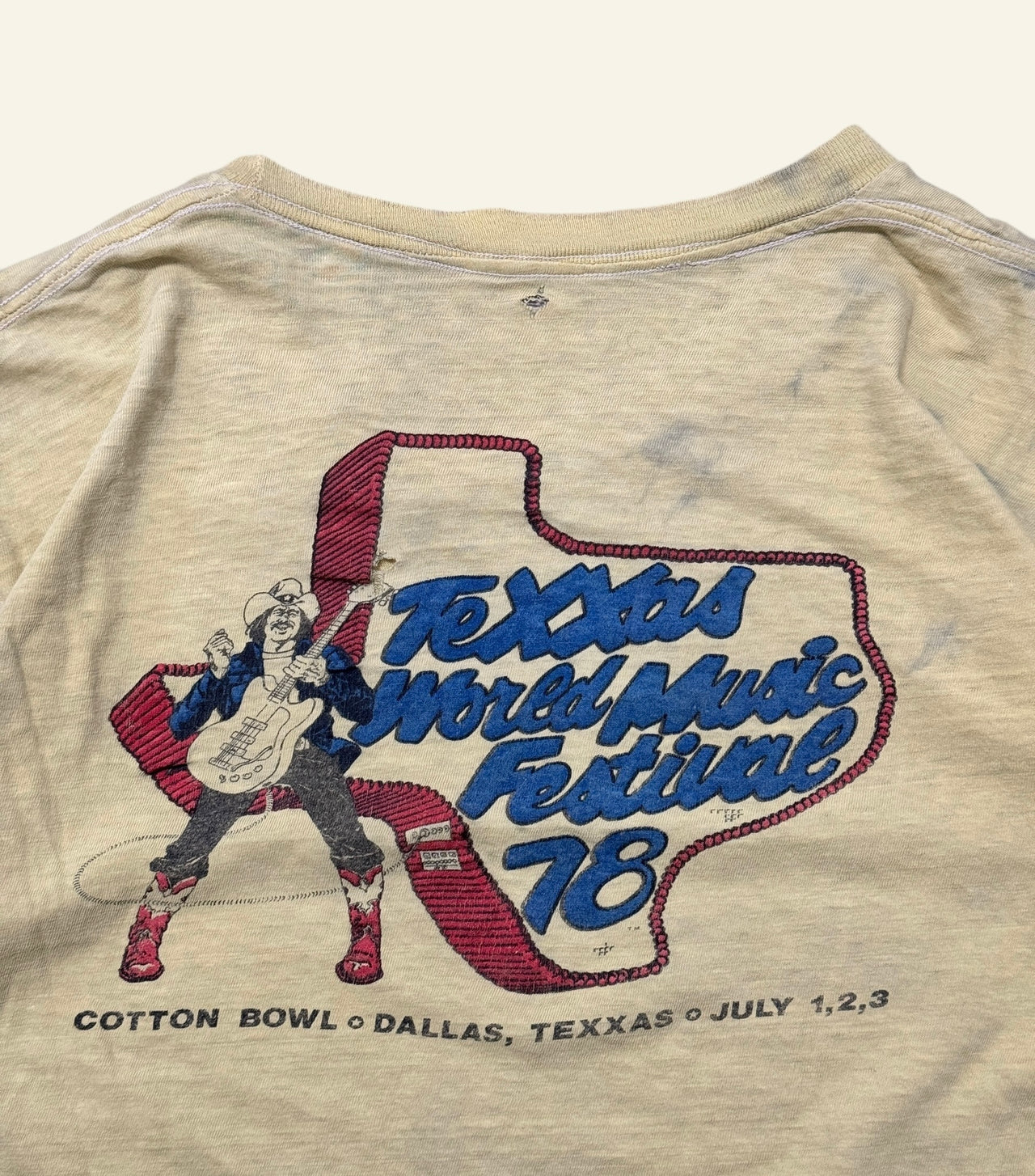 70s Texas Music Festival Security Tee