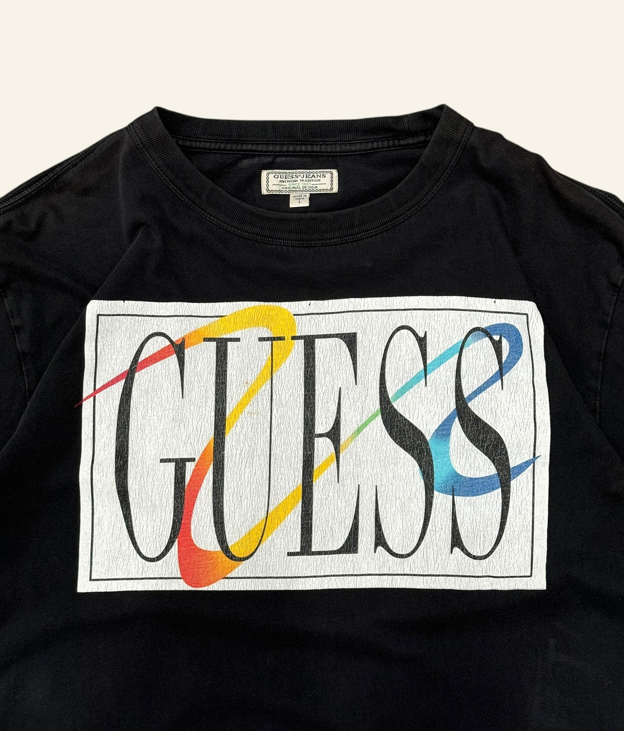 90s Guess Box Logo Tee