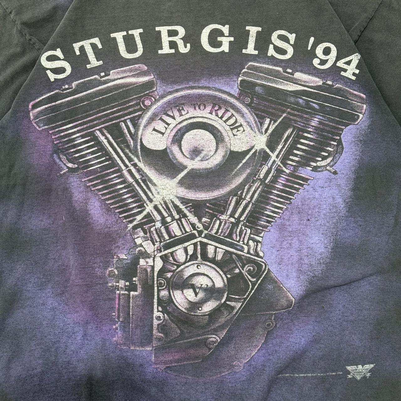 90s Sturgis Engine Flames Tee