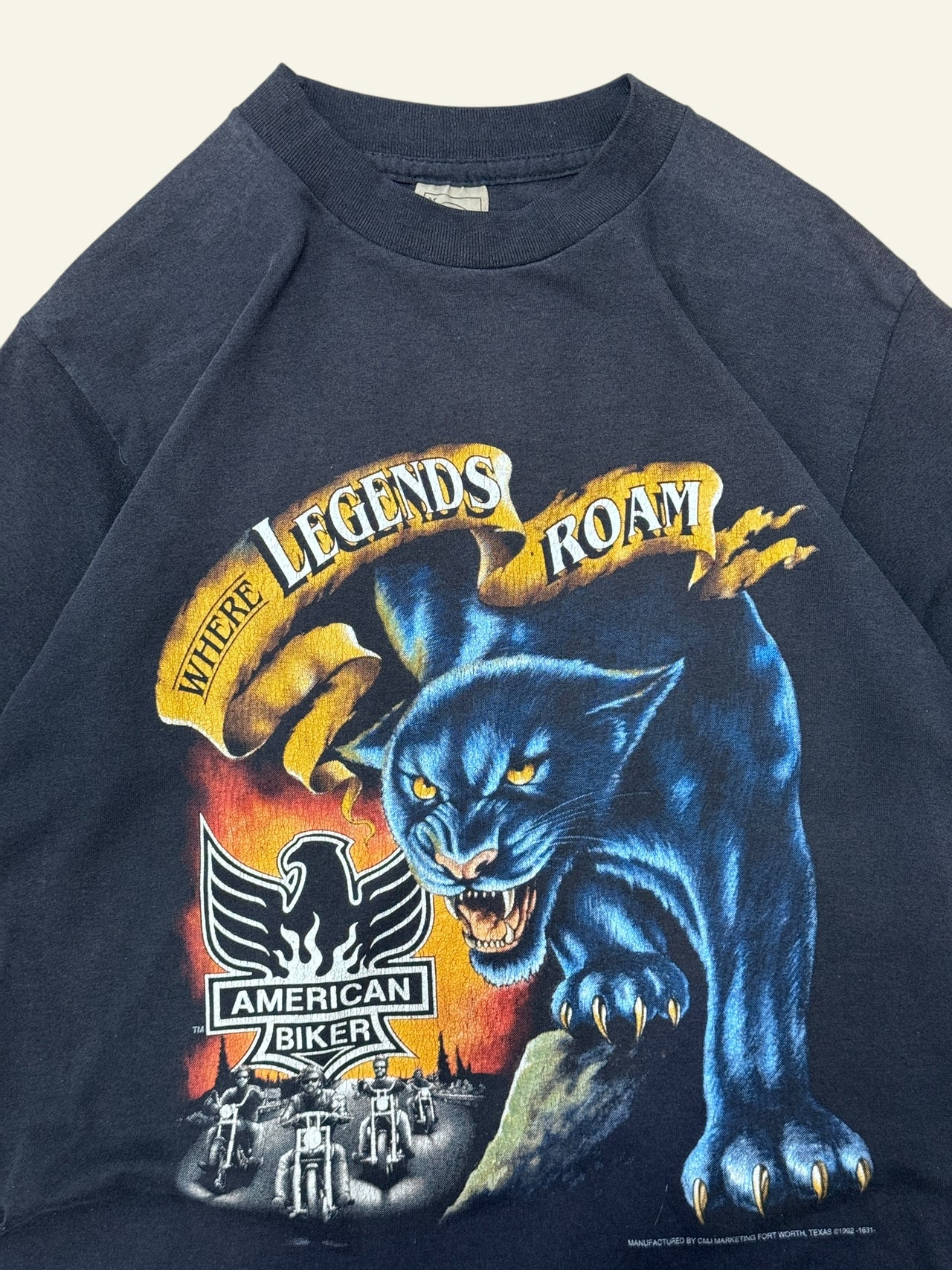 80s American Biker Panther Tee