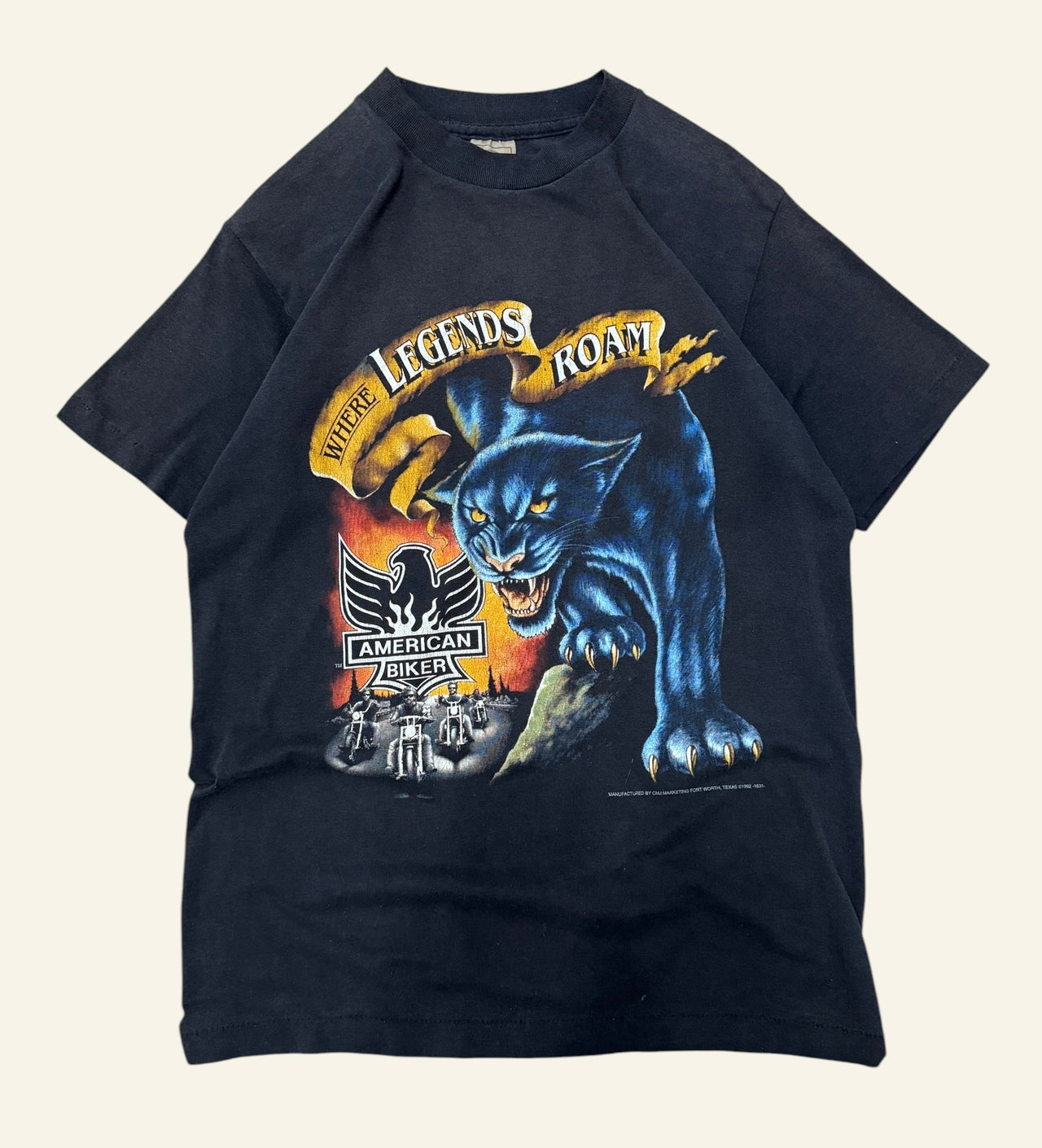 80s American Biker Panther Tee