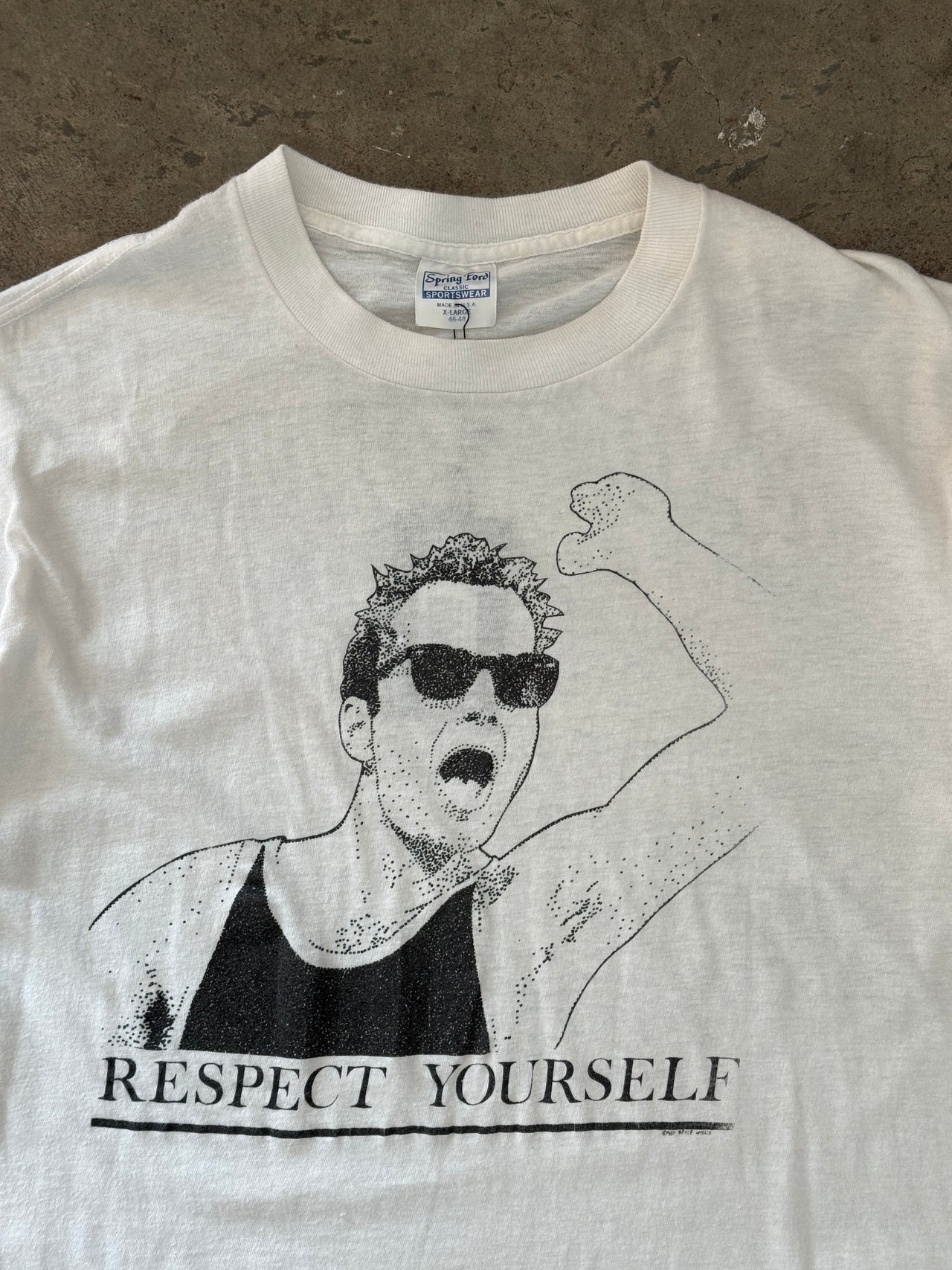 1980s Bruce Willis Respect Yourself